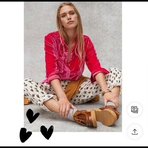 Anthropologie Velvet Buttondown